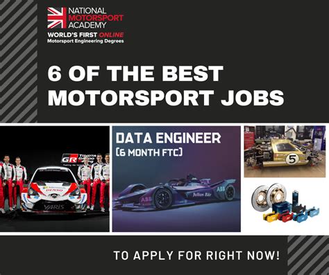 Find your next job in Motorsports.